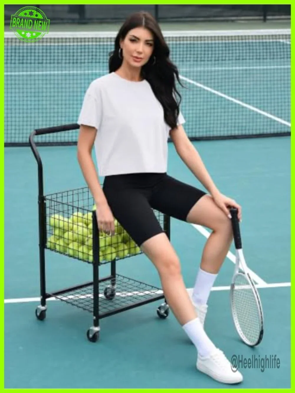 Oversized Cotton Crop Top Boxy Short Sleeve Workout Yoga Athletic Tee